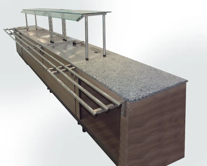 Linha de distribuição em inox